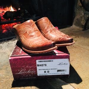 Lucchese Whiskey Western Mule
